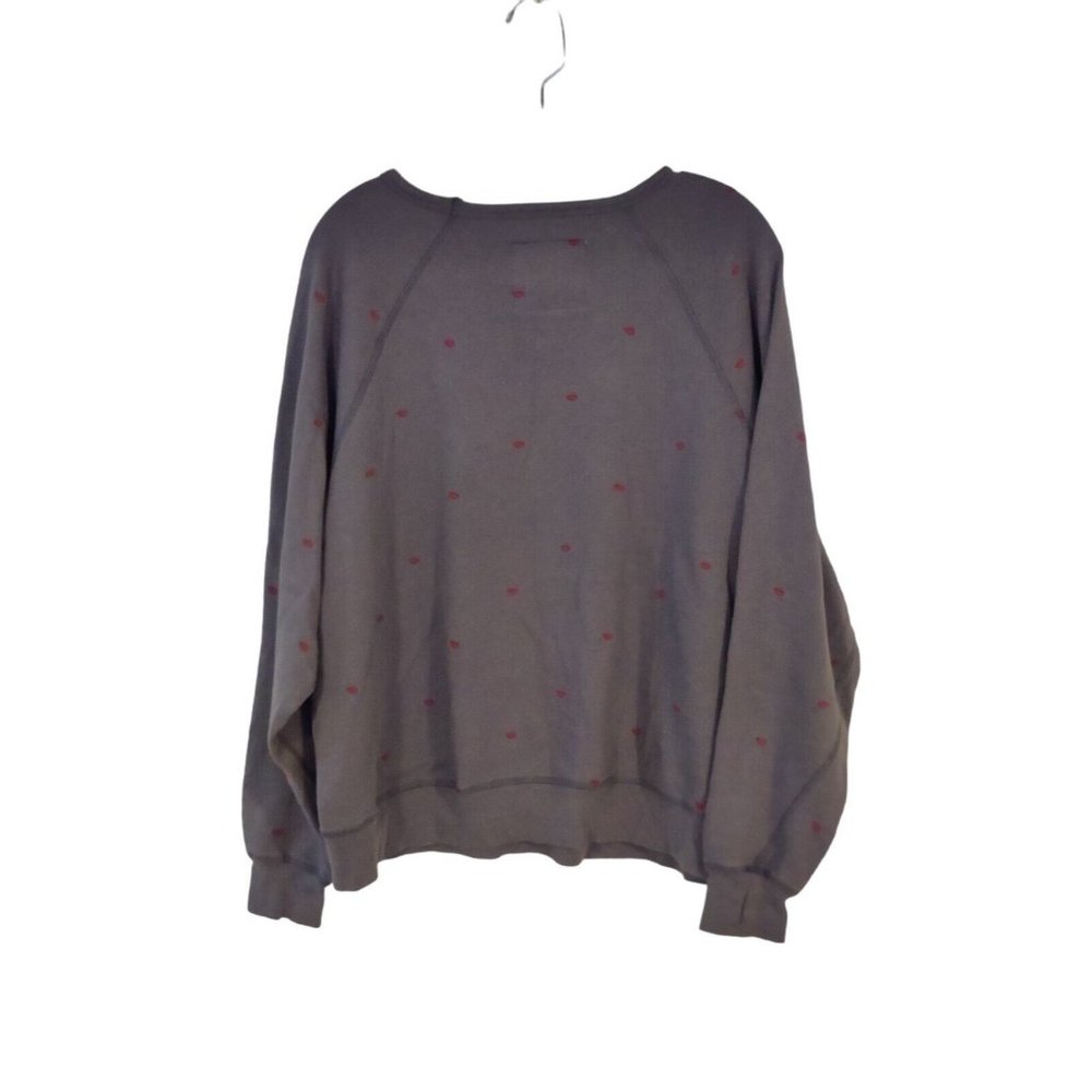 Peace Love World Gray Pullover Sweatshirt - Picture 2 of 12